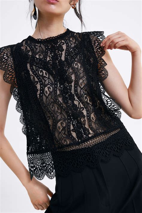 zara party tops|lace tops for evening party.